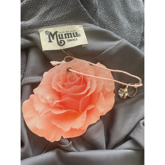 Show Me Your Mumu Dress Womens Small Renee Maxi Ruffle Dancing Queen Shine Smoke - Picture 10 of 12